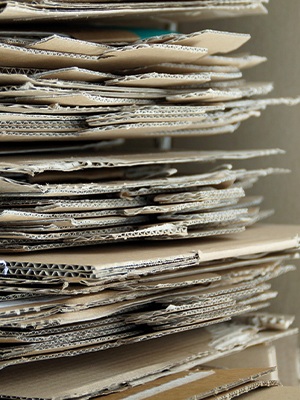 Wellpappe-gebuendelt-Recycling